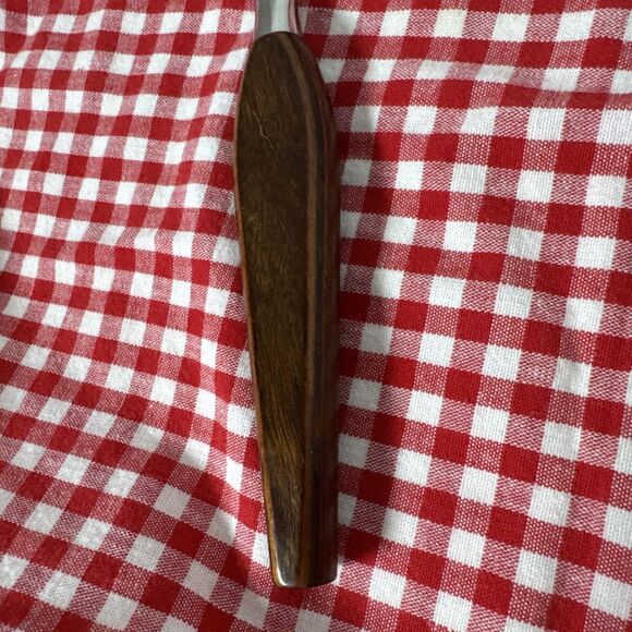 Fleetwood Stainless Steel Serving Knife MCM Rose Wood Handle 11.5”Long Excellent - Picture 6 of 8